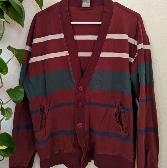 Maroon Rugby Cardigan - Picture 2 of 7
